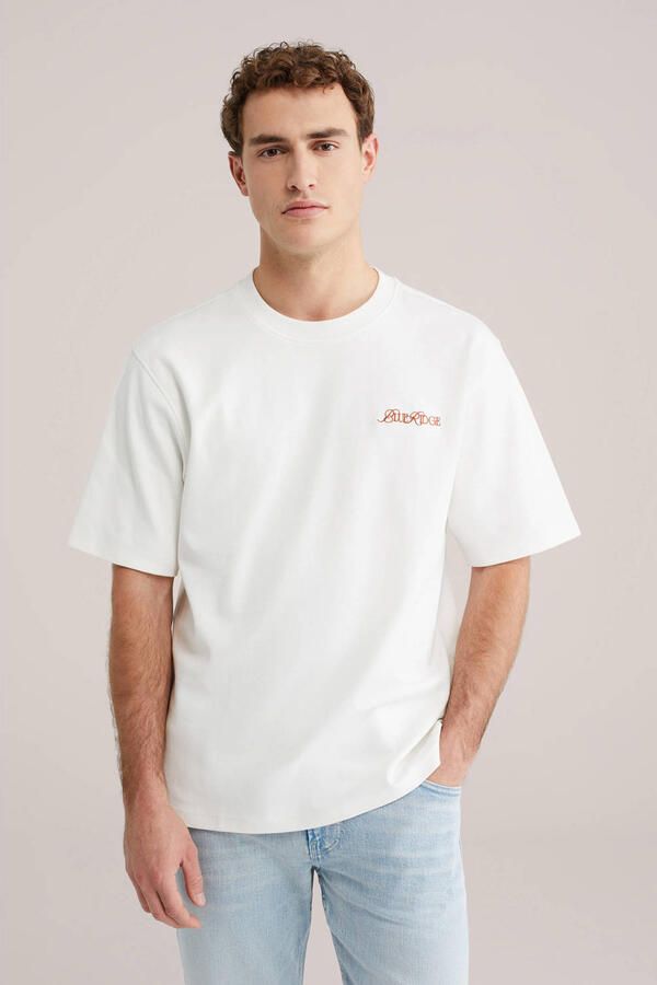 WE Fashion Blue Ridge relaxed T-shirt wit