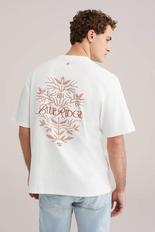 WE Fashion Blue Ridge relaxed T-shirt wit - Foto 2