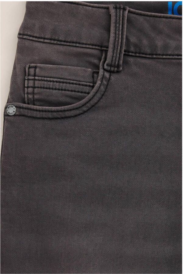 WE Fashion skinny jeans black faded Zwart Jongens Stretchdenim Effen 110 - Foto 3