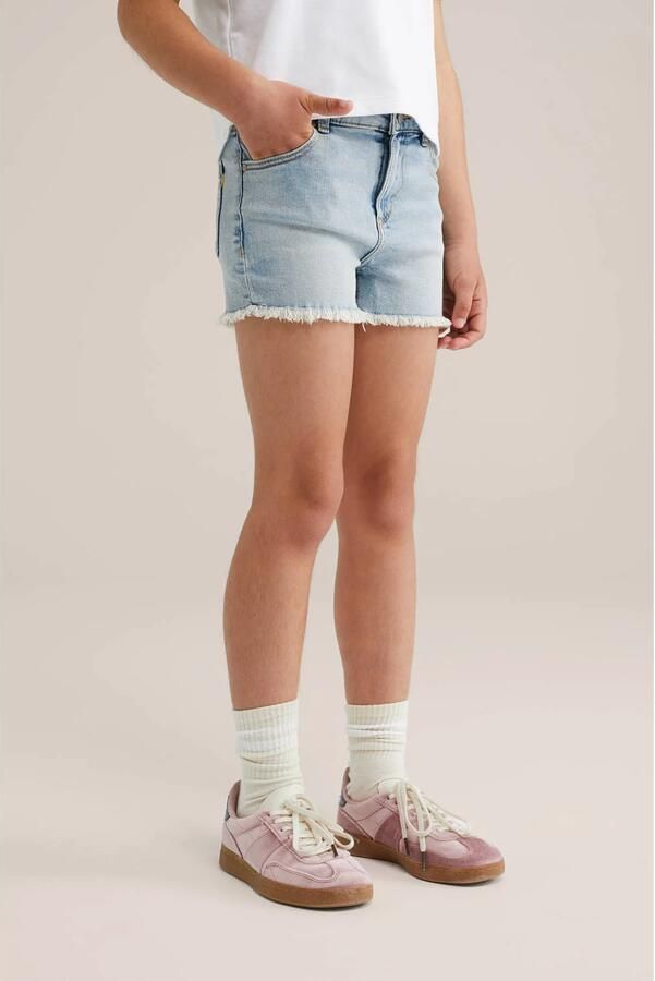 WE Fashion Blue Ridge slim denim short light blue denim - Foto 2