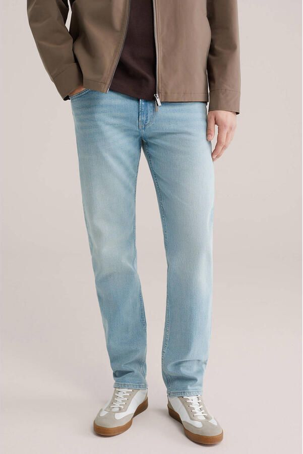 WE Fashion Blue Ridge slim fit jeans blauw