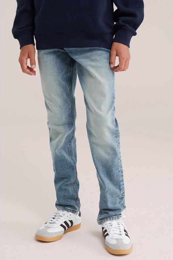 WE Fashion Blue Ridge slim fit jeans mediumblauw