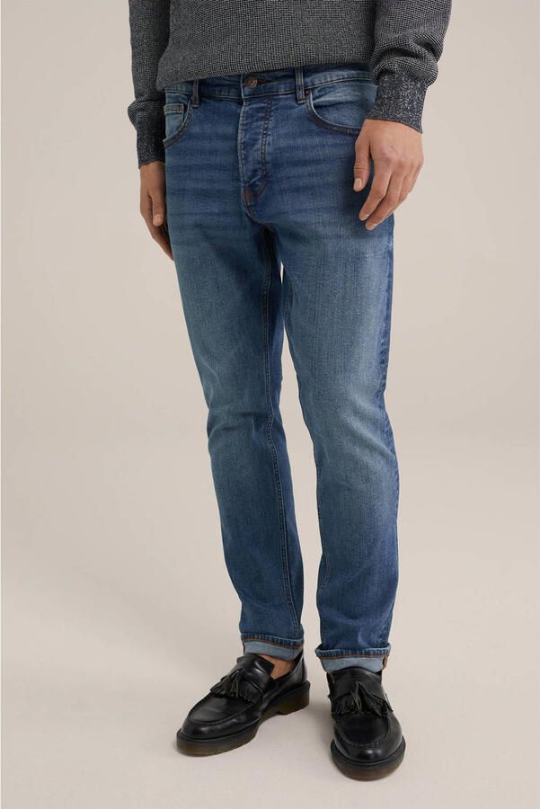 WE Fashion Blue Ridge slim fit jeans mid blue - Foto 1