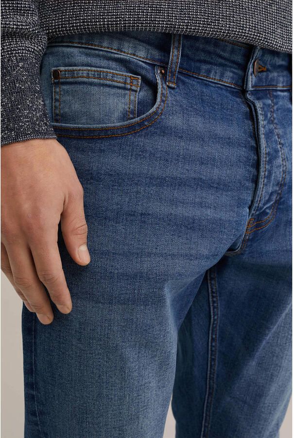 WE Fashion Blue Ridge slim fit jeans mid blue