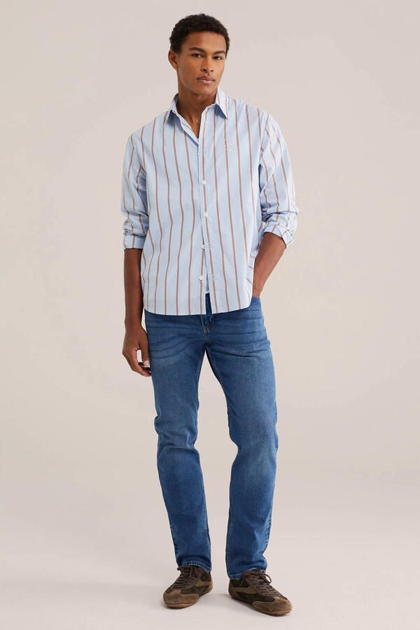 WE Fashion Blue Ridge slim fit jeans midblauw - Foto 3