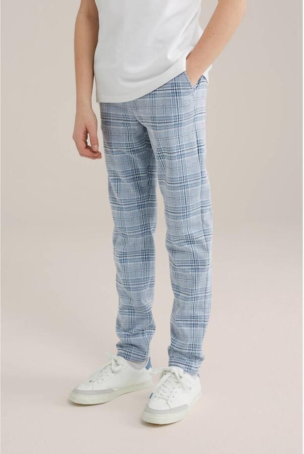 WE Fashion Blue Ridge slim pantalon lichtblauw - Foto 1