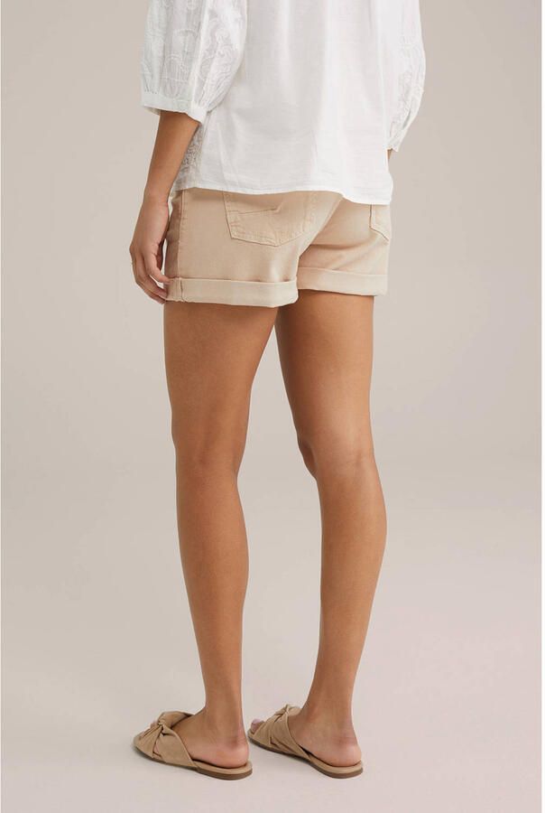 WE Fashion Blue Ridge slim regular waist casual short beige - Foto 3