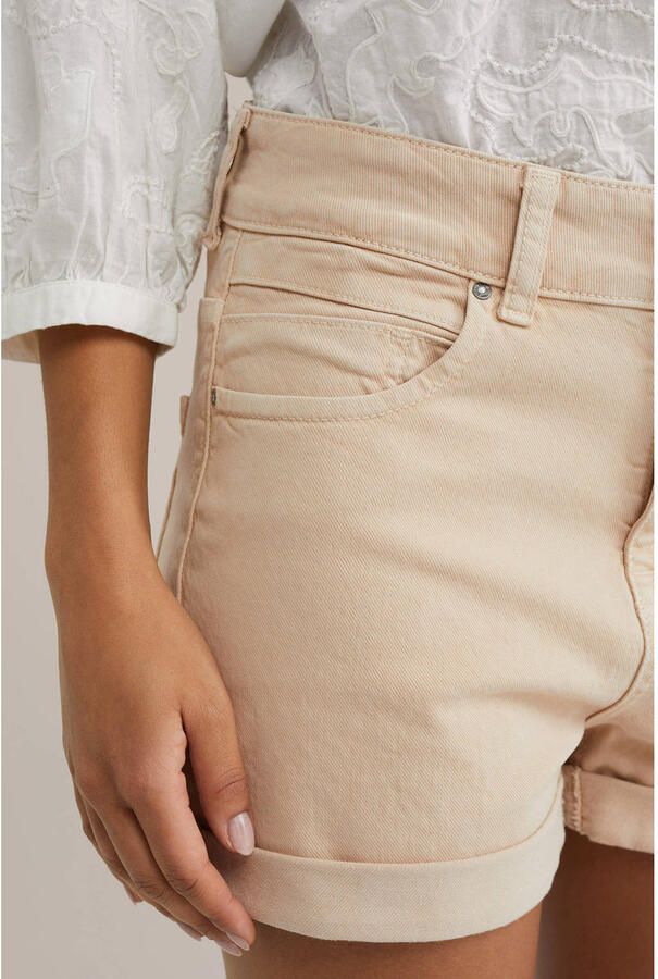 WE Fashion Blue Ridge slim regular waist casual short beige - Foto 2