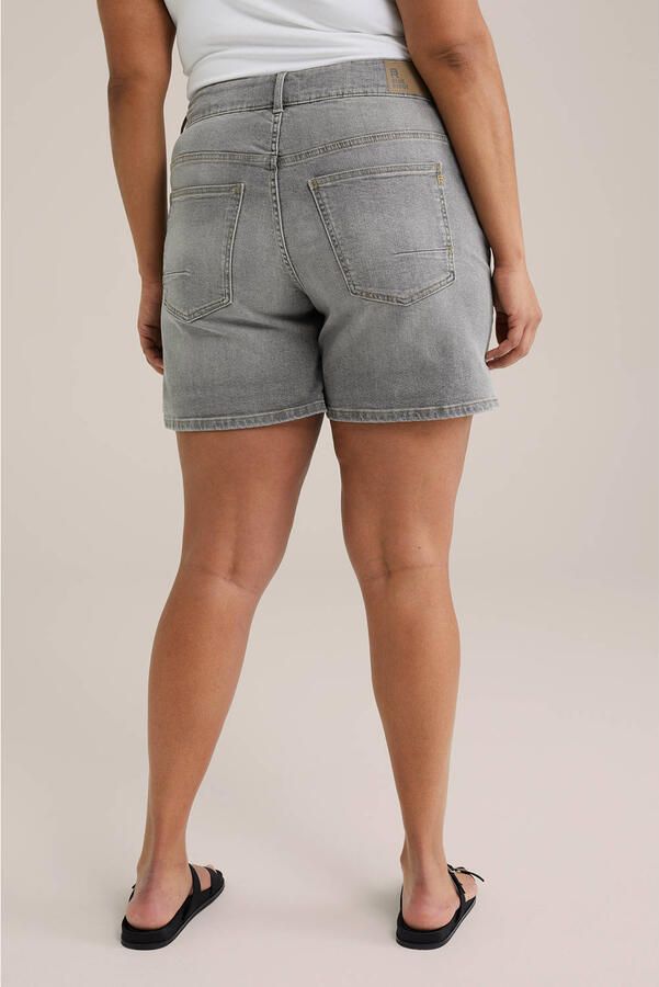 WE Fashion Blue Ridge slim regular waist denim short grey denim - Foto 2