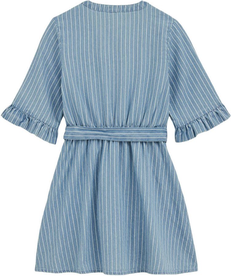 WE Fashion Blue Ridge spijkerjurk gestreept light blue denim - Foto 2