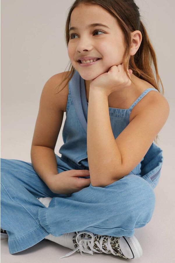 WE Fashion Blue Ridge straight jumpsuit light blue denim - Foto 3