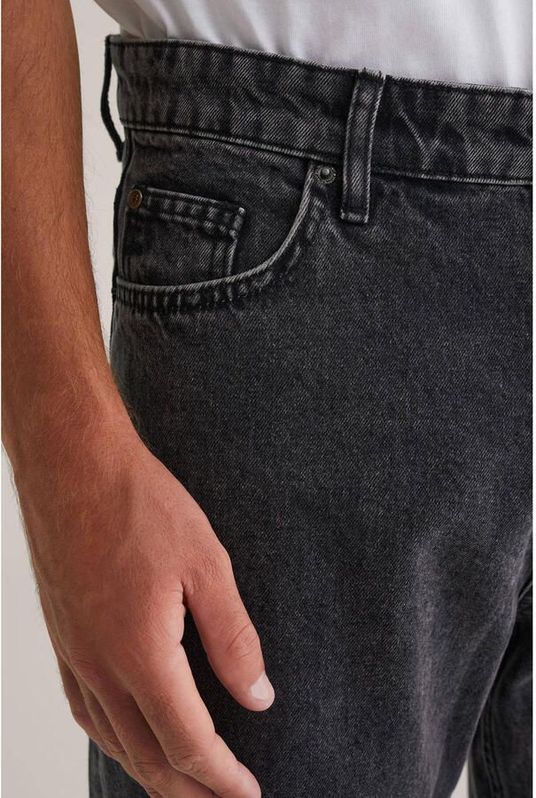 WE Fashion Blue Ridge straight leg jeans donkergrijs - Foto 2