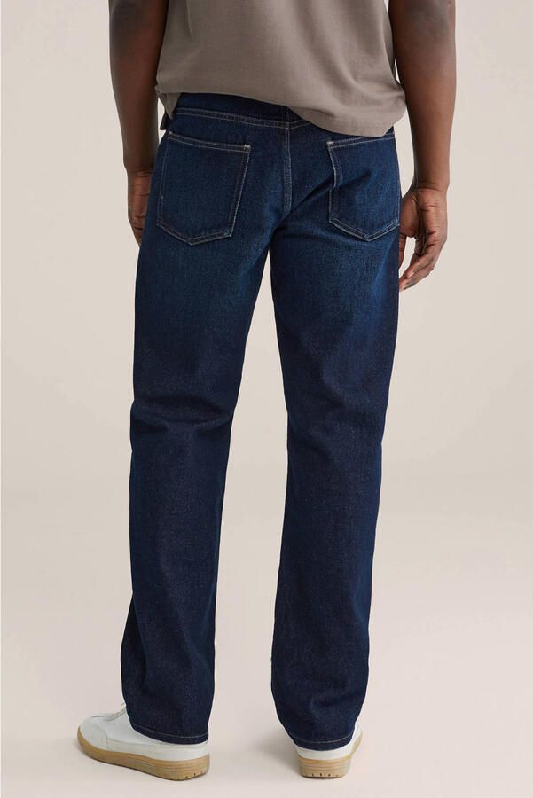 WE Fashion Blue Ridge straight leg jeans donkerblauw - Foto 2