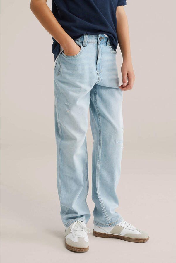 WE Fashion Blue Ridge straight leg jeans light blue denim