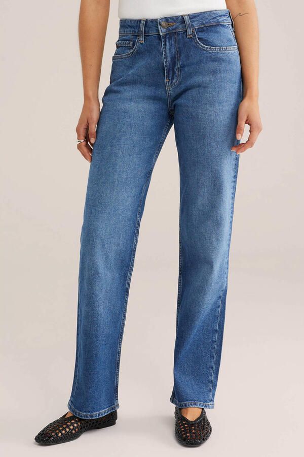 WE Fashion Blue Ridge straight leg jeans medium blue denim