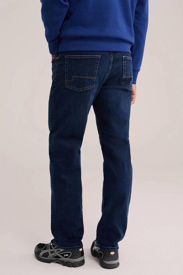 WE Fashion Blue Ridge straight leg regular fit jeans dark denim - Foto 3