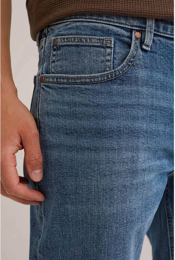 WE Fashion Blue Ridge straight leg regular fit jeans mid blue - Foto 2