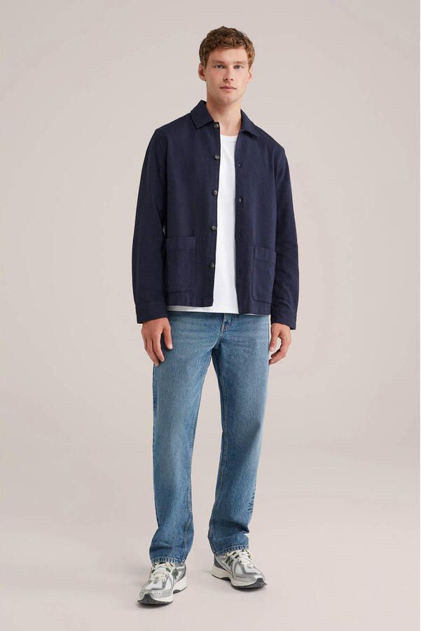 WE Fashion Blue Ridge straight leg regular fit jeans mid blue - Foto 2