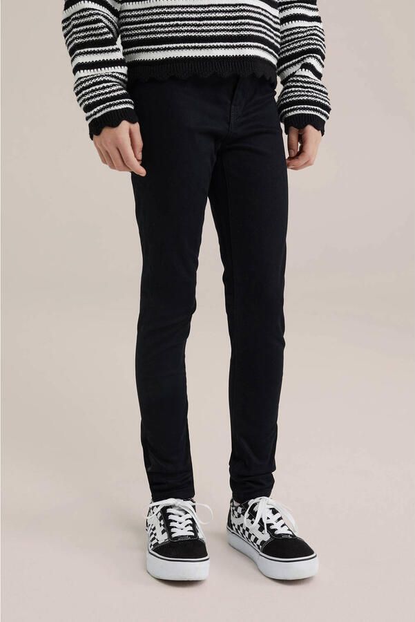 WE Fashion Blue Ridge super skinny jegging zwart Jeans Meisjes Stretchdenim 104 - Foto 2