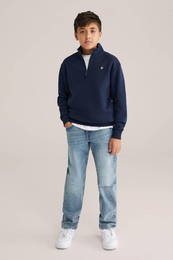 WE Fashion Blue Ridge sweater donkerblauw - Foto 3