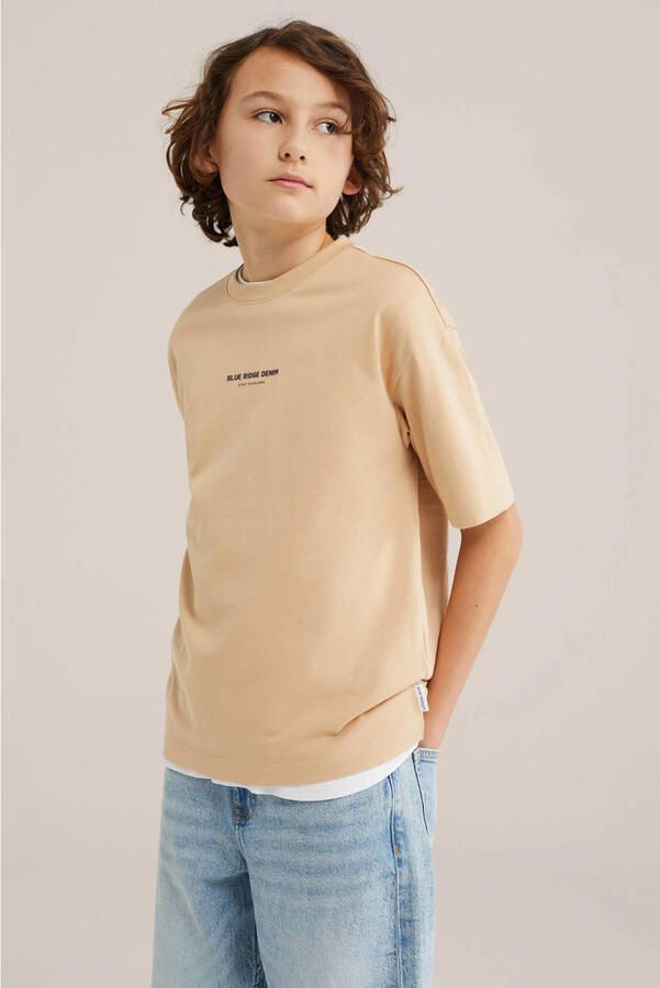 WE Fashion Blue Ridge T-shirt beige