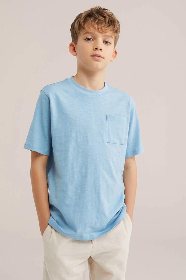 WE Fashion Blue Ridge T-shirt lichtblauw