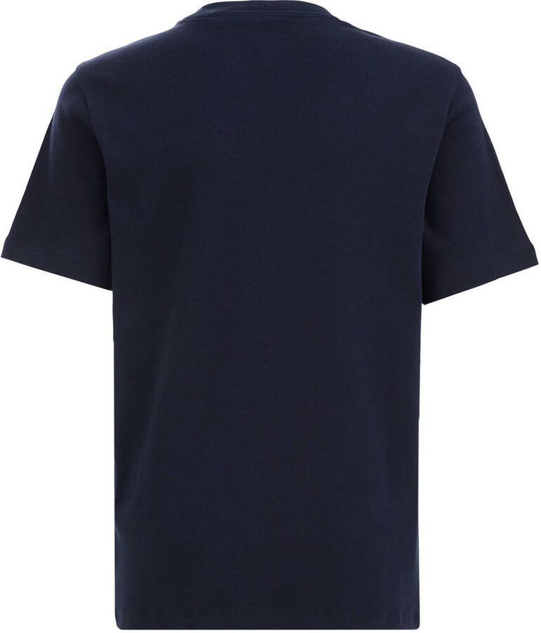 WE Fashion T-shirt navy Blauw Jongens Katoen Ronde hals Effen 158 164 - Foto 2