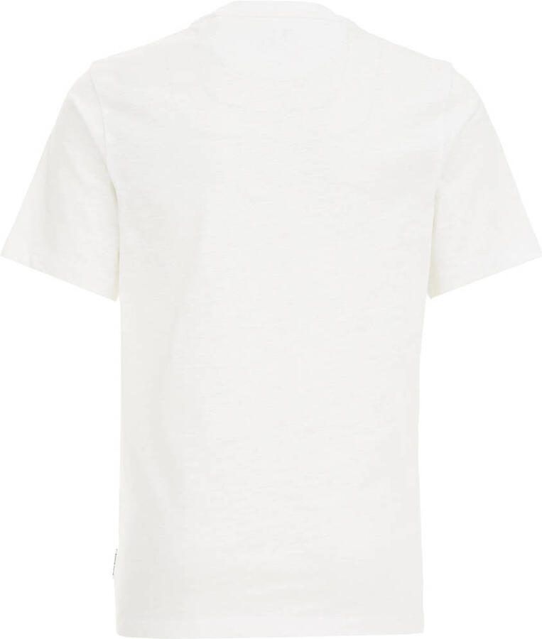 WE Fashion T-shirt wit Jongens Katoen Ronde hals Effen 110 116 - Foto 2