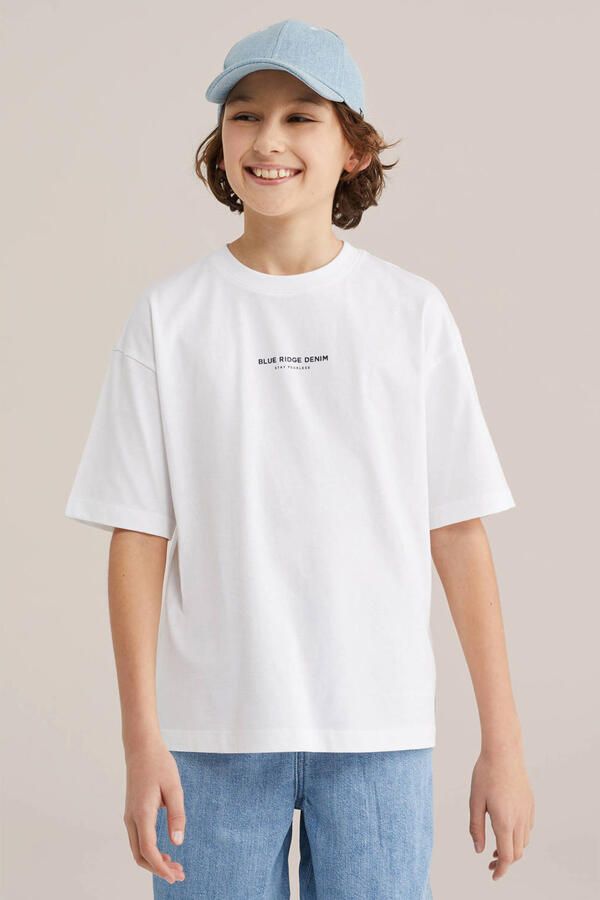 WE Fashion Blue Ridge T-shirt wit