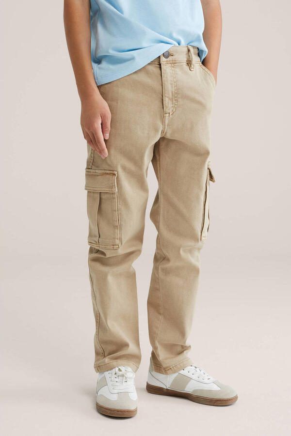 WE Fashion Blue Ridge tapered jeans beige