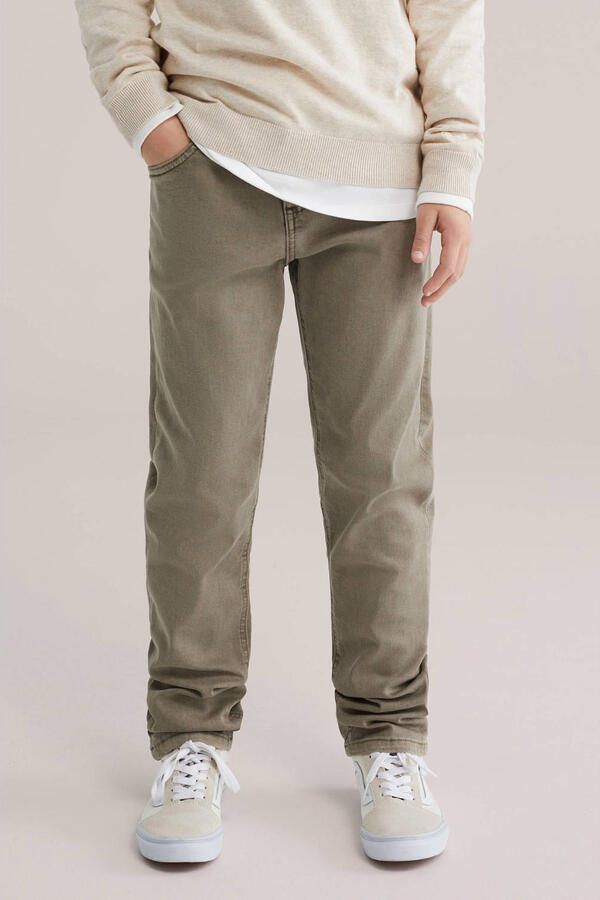 WE Fashion Blue Ridge tapered jeans bruin