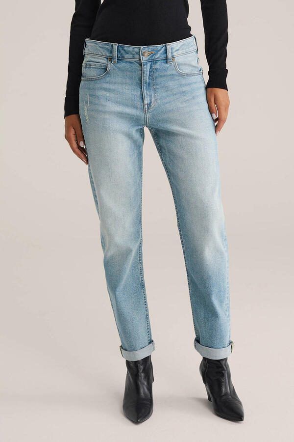 WE Fashion Blue Ridge tapered jeans light blue denim