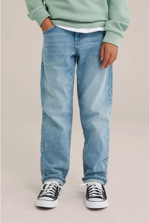 WE Fashion Blue Ridge waist regular fit jeans light blue denim