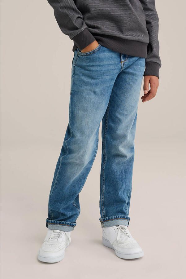 WE Fashion Blue Ridge waist regular fit jeans medium blue denim