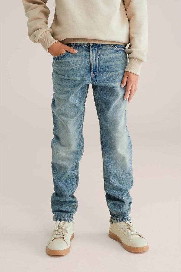 WE Fashion Blue Ridge waist regular fit jeans medium blue denim