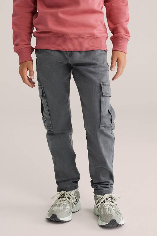 WE Fashion Blue Ridge waist tapered jeans grey denim