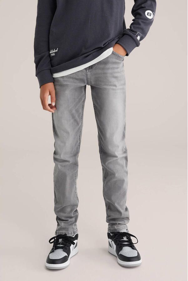 WE Fashion Blue Ridge waist tapered jeans grey denim