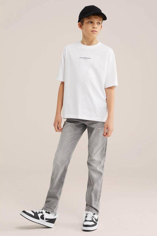 WE Fashion Blue Ridge waist tapered jeans grey denim - Foto 3