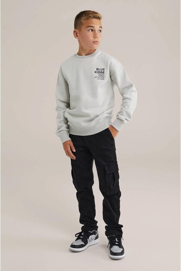WE Fashion Blue Ridge waist tapered jeans zwart - Foto 2