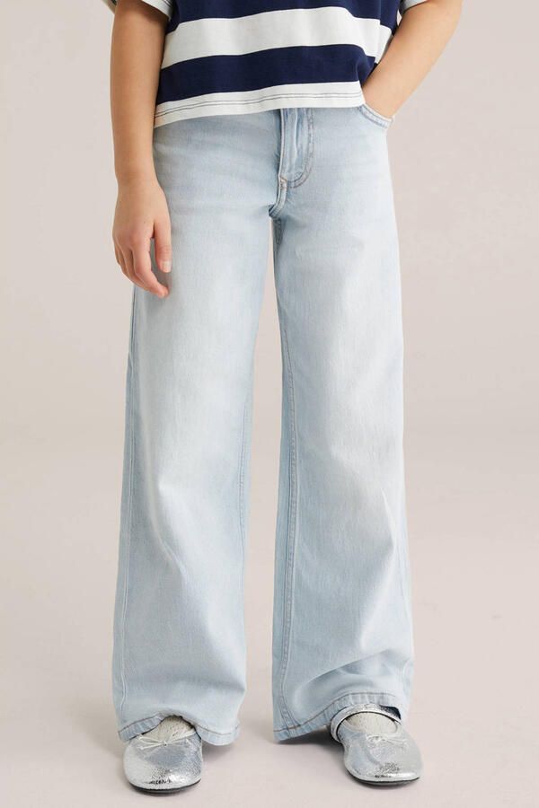 WE Fashion Blue Ridge wide leg jeans light blue denim