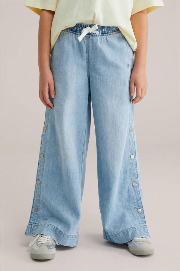 WE Fashion Blue Ridge wide leg jeans light blue denim