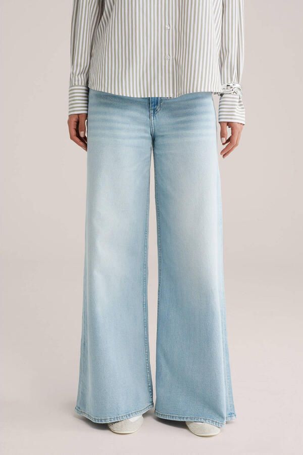 WE Fashion Blue Ridge wide leg jeans light blue denim