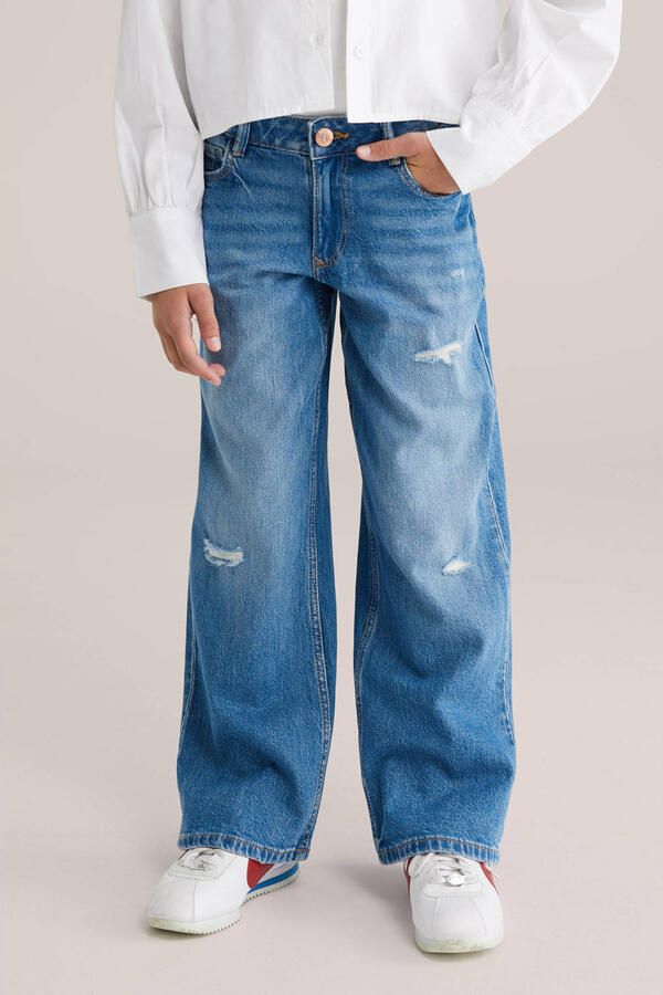 WE Fashion Blue Ridge wide leg jeans medium blue denim