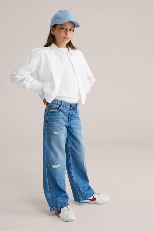 WE Fashion Blue Ridge wide leg jeans medium blue denim - Foto 3