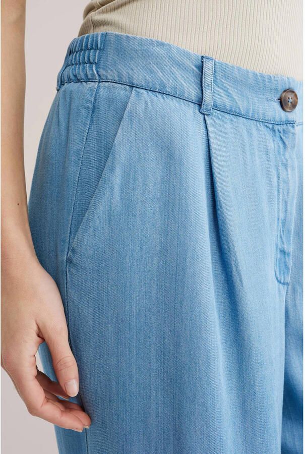 WE Fashion Blue Ridge wide leg regular waist broek light blue denim - Foto 2