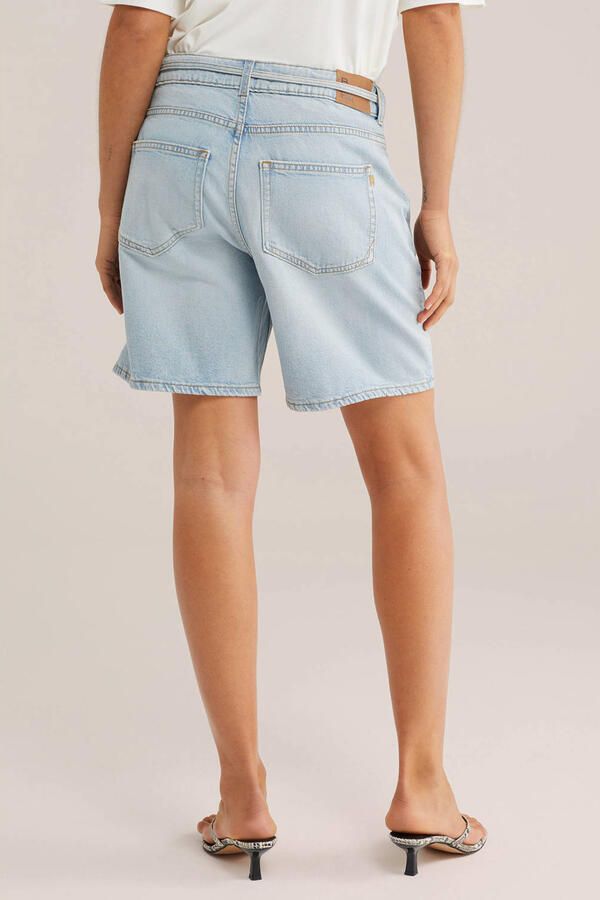 WE Fashion Blue Ridge wide leg regular waist short light blue denim - Foto 2