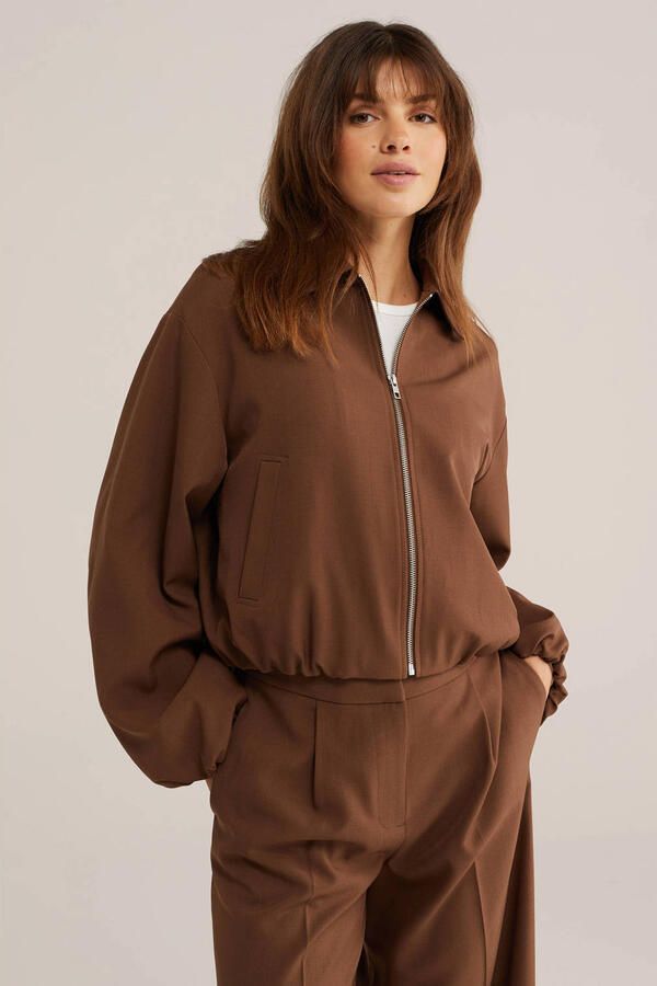 WE Fashion bomberjack bruin