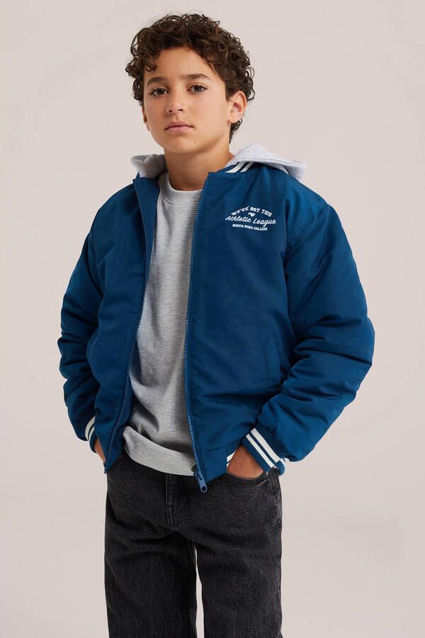 WE Fashion bomberjack donkerblauw