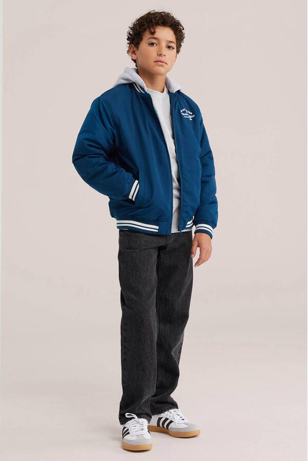 WE Fashion bomberjack donkerblauw - Foto 3