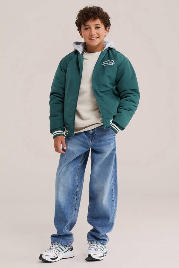 WE Fashion bomberjack donkergroen - Foto 2